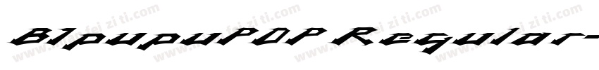 BJpupuPOP Regular字体转换